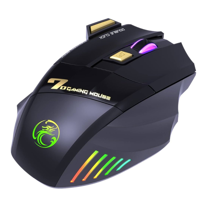 GW-X7 Silent Rechargeable 2.4G Wireless Mouse with backlit